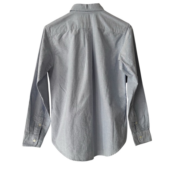Polo Ralph Lauren Boy kids Oxford blue button down chambray logo shirt Sz 20 - Picture 4 of 7